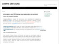 Compte bancaire à l'étranger