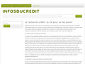Détails : regroupement de credit